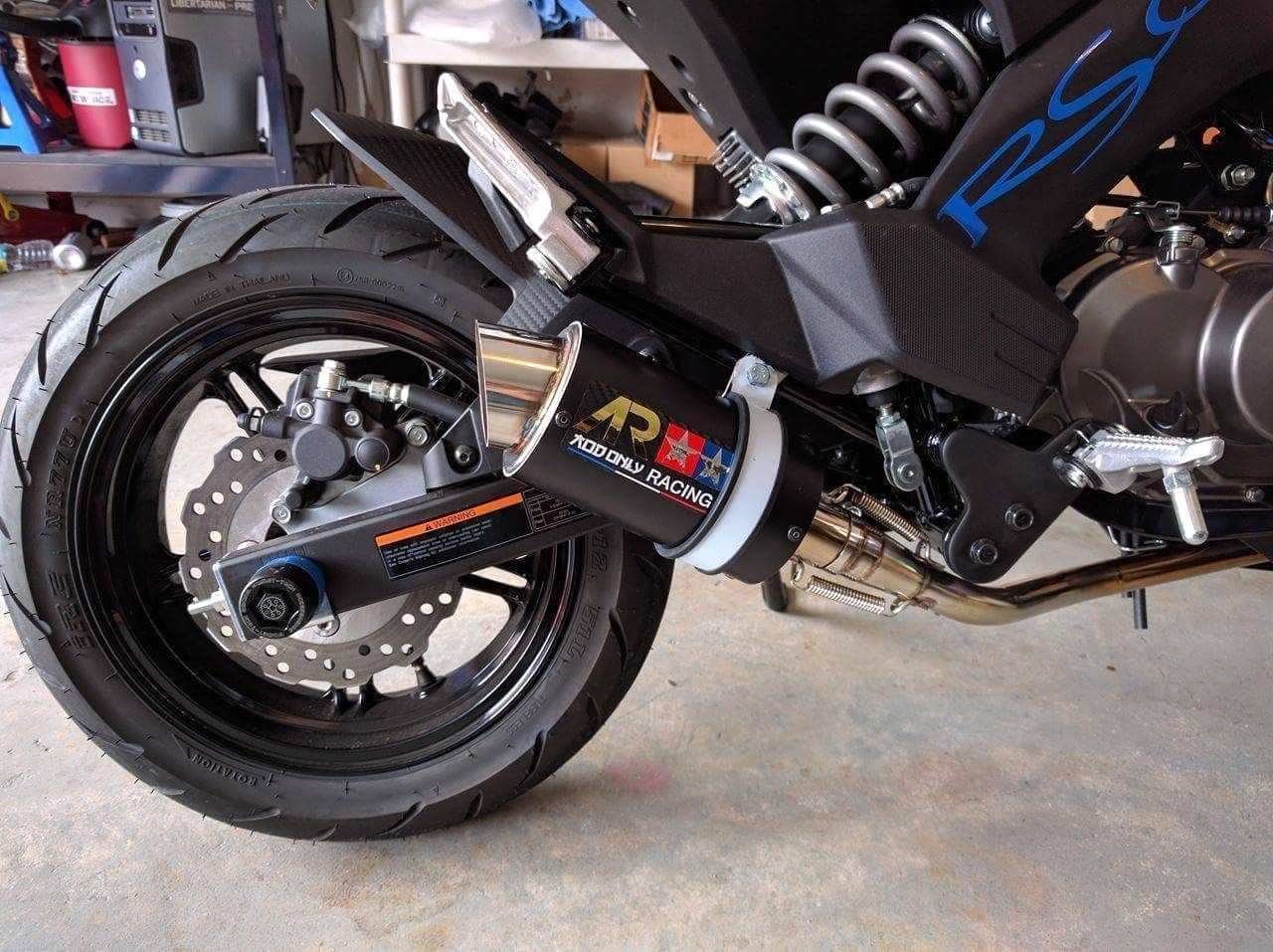 Amazon | Aodonly Racing ローマウントエキゾーストステンレス